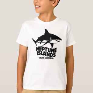 Swimming With Great White Sharks Neptune Islands T-Shirt
