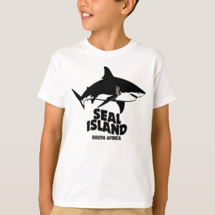 Swimming With Great White Sharks - Seal Island T-Shirt