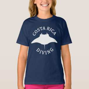 Swimming With Manta Ray - Costa Rica Scuba Diving T-Shirt