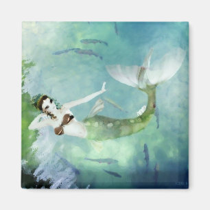 Swimming with Salmon Magnet