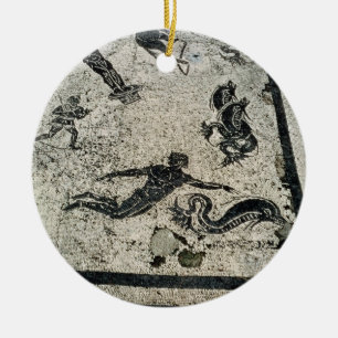 Swimming with the Dolphins, from the Frigidarium o Ceramic Tree Decoration