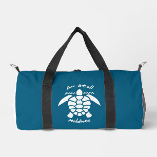 Swimming With Turtles at The Maldives on Ari Atoll Duffle Bag