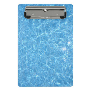 Swimmingpool Blue Water Aqua Template Elegant Mini Clipboard