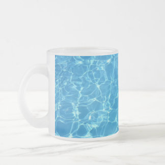 “SwimmingPool " Frosted Glass Coffee Mug