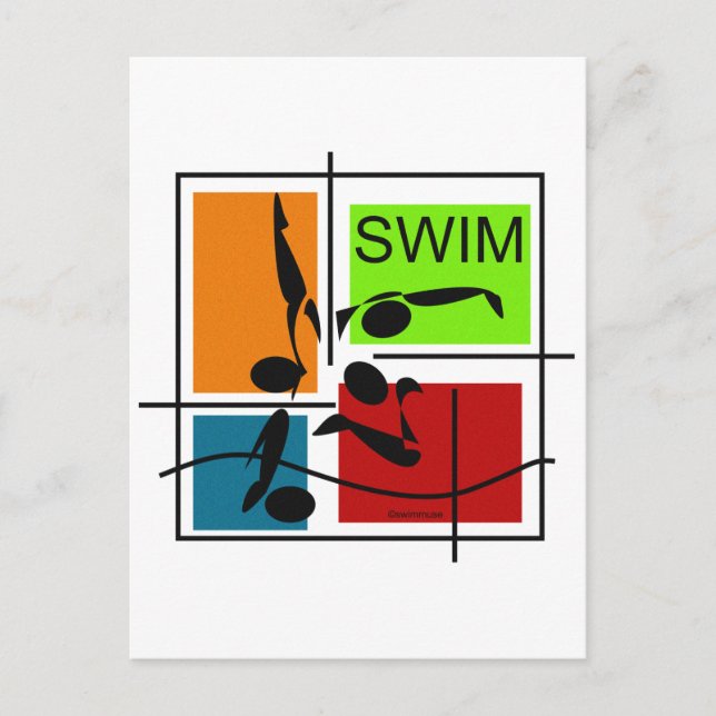 SwimQuartet Postcard (Front)