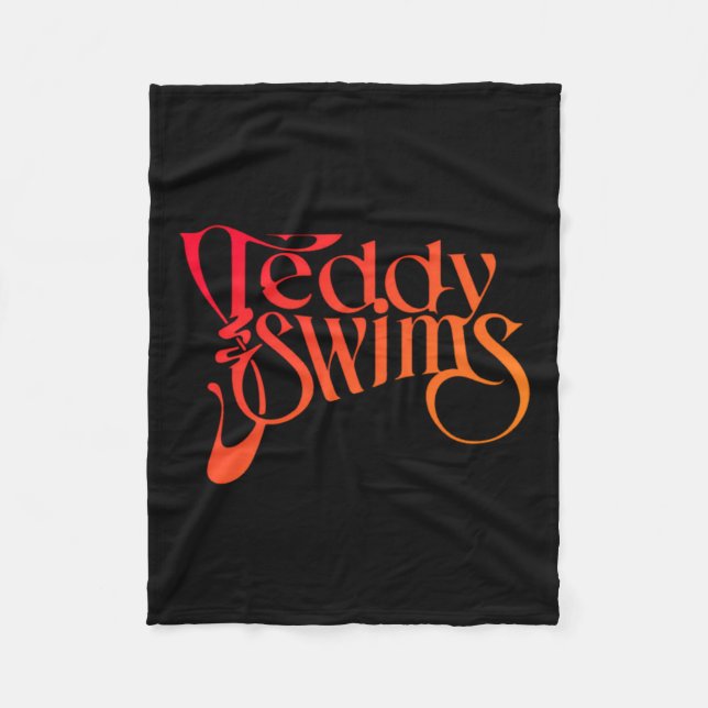 Swims Teddys Fleece Blanket (Front)