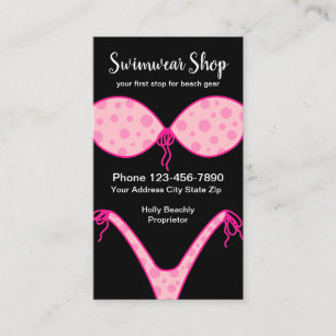 Swimwear Shop Summer Bikini Design Business Card