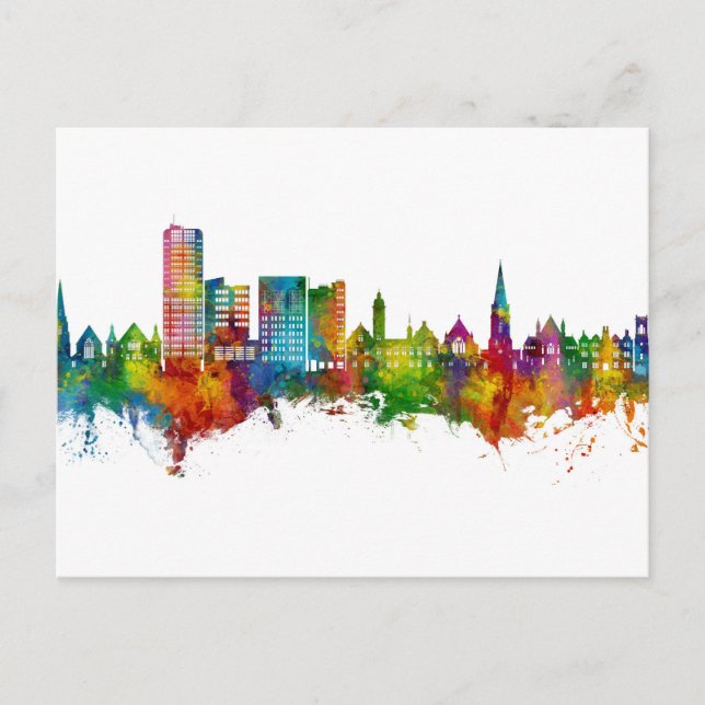 Swindon England Skyline Postcard (Front)