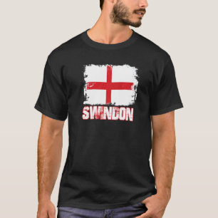 Swindon England UK England Flag Swindon Flag T-Shirt