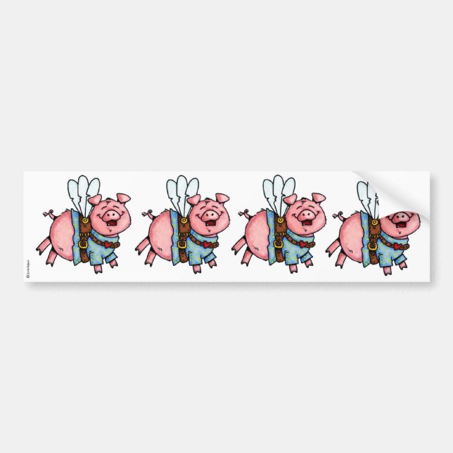 swine flew scrapbook sticker (Front)