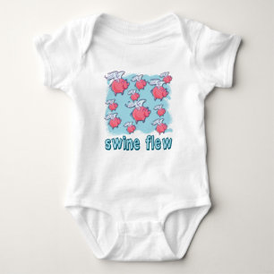 Swine Flu Humour Products Baby Bodysuit