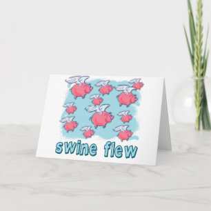 Swine Flu Humour Products Card