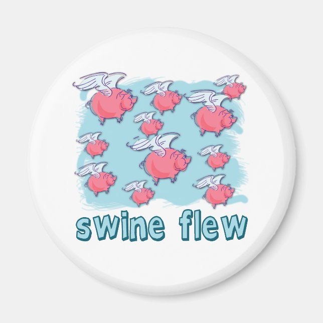 Swine Flu Humour Products Magnet (Front)