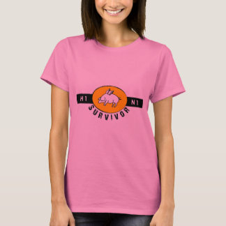 Swine Flu Survivor - Gold T-Shirt