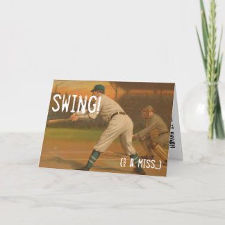 Swing! (&a miss...) card