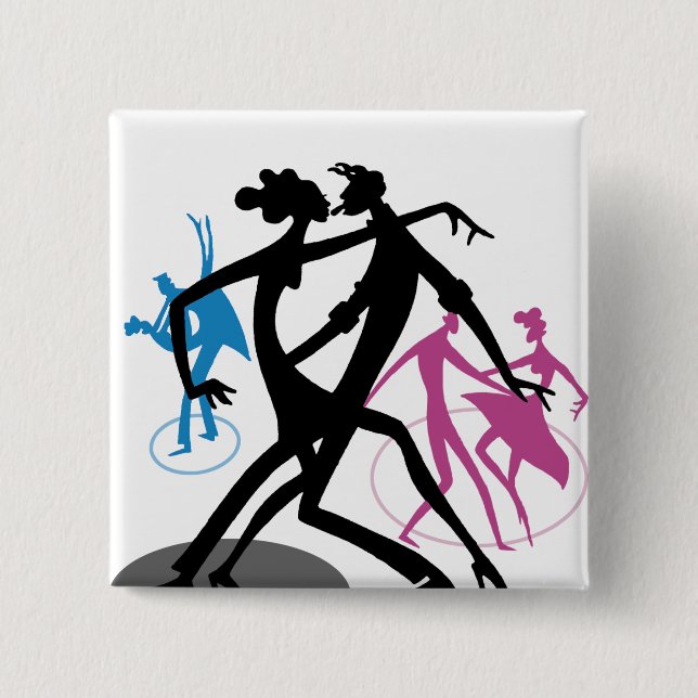 Swing and Dance 15 Cm Square Badge (Front)