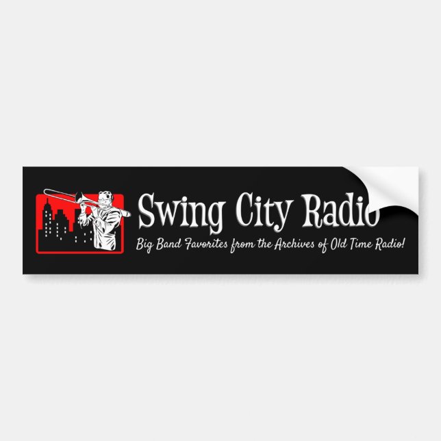 Swing City Radio - Bumper Sticker (Front)