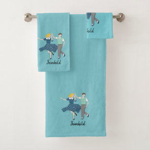Swing Dance Bath Towel Set