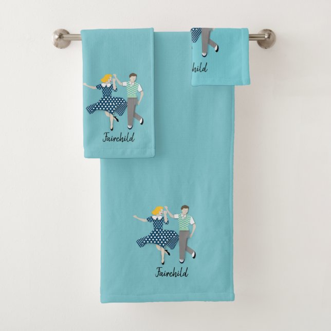 Swing Dance Bath Towel Set (Insitu)