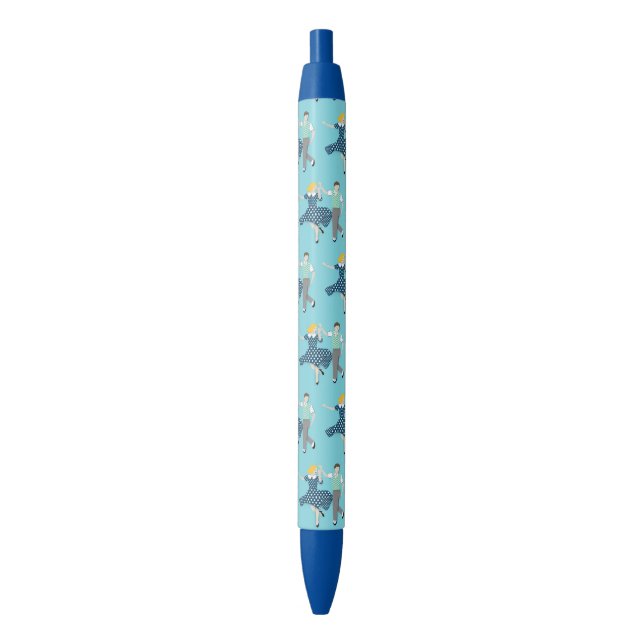 Swing Dance Black Ink Pen (Front Vertical)