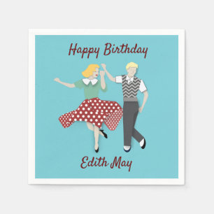 Swing Dance Couple Napkin