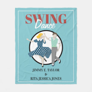 Swing Dance Fleece Blanket