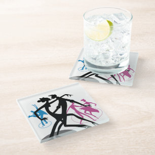 Swing Dance Glass Coaster
