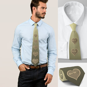 Swing dance Love Heart  Neck Tie