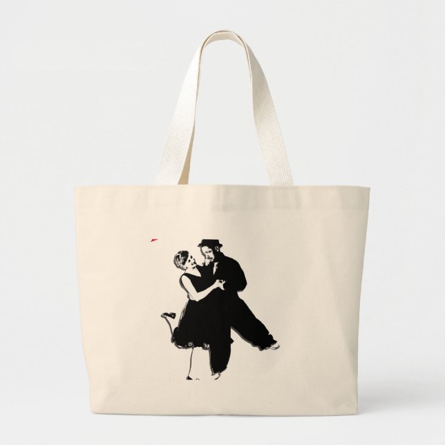 Swing Dance NT Large Tote Bag (Front)