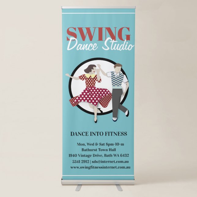 Swing Dance Retractable Banner (Front)