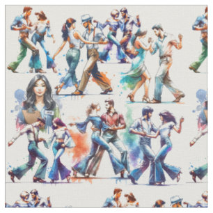 Swing Dancing Competition with Judge Fabric