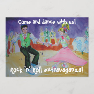 Swing Dancing on saturday night Invitation