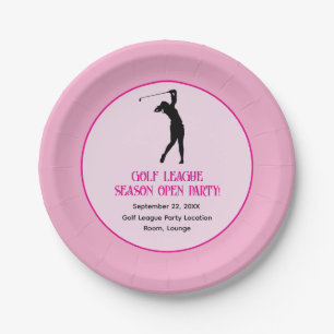 Swing into Fun: Ladies Golf League Celebration Paper Plate