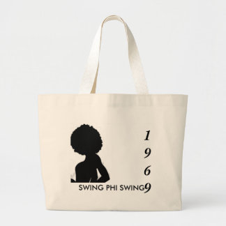 swing lady, SWING PHI SWING , 1969 Large Tote Bag