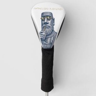 Swing Like a Legend Vintage Art Golf Head Cover