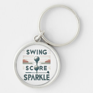 Swing, Score, Sparkle Key Ring