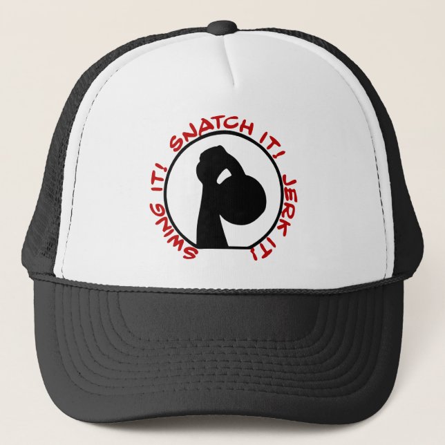 Swing Snatch Jerk Classic Trucker Hat (Front)