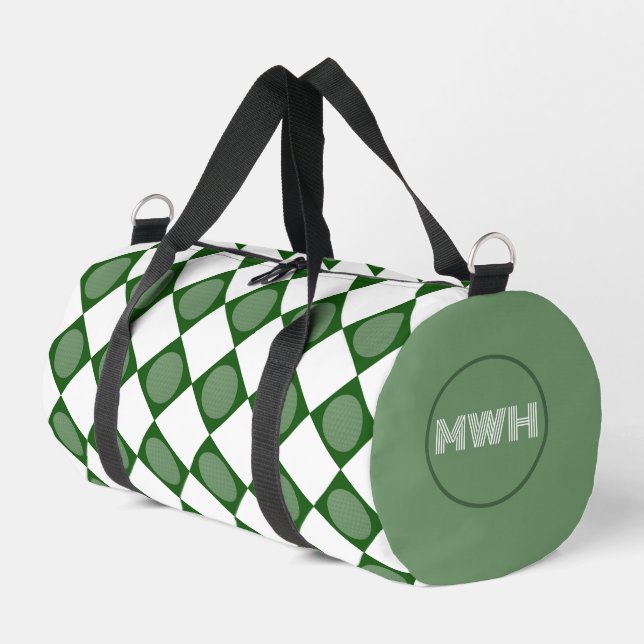 Swing & Style: Personalised Golf Ball Duffel Bag (Left Corner)