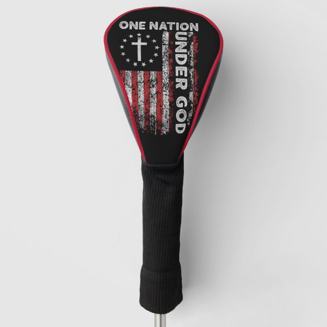Swing with Honour: American Flag  Golf Head Cover (Front)