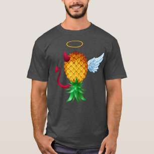 Swinger Upside Down Pineapple Half Devil Half Ange T-Shirt