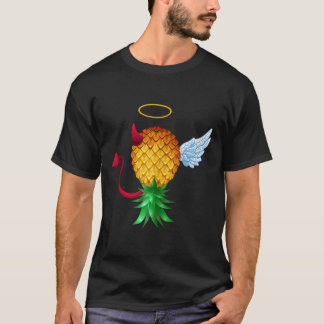 Swinger Upside Down Pineapple Half Devil Half Ange T-Shirt