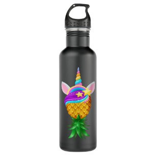 Swinger Upside Down Pineapple Magical Unicorn Head 710 Ml Water Bottle