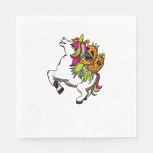 Swingers Couple Pineapple Swinging On A Unicorn Sw Napkin