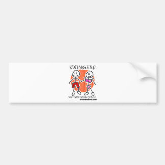 Swingers Play Well Together Bumper Sticker