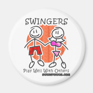Swingers Play Well Together Magnet