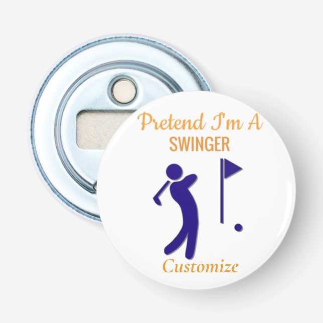 Swinging Golfer Thunder_Thunder_Cove Bottle Opener (Front)