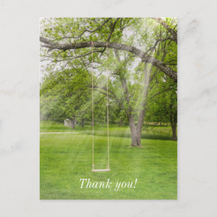 Swinging In The Sunlight Thank You Postcard