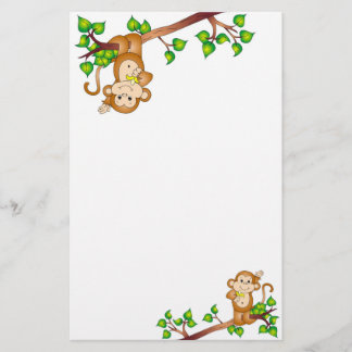 Swinging Monkey Stationery