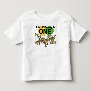 Swinging Monkeys 1st Birthday t shirts and Gifts