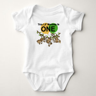 Swinging Monkeys 1st Birthday t shirts and Gifts
